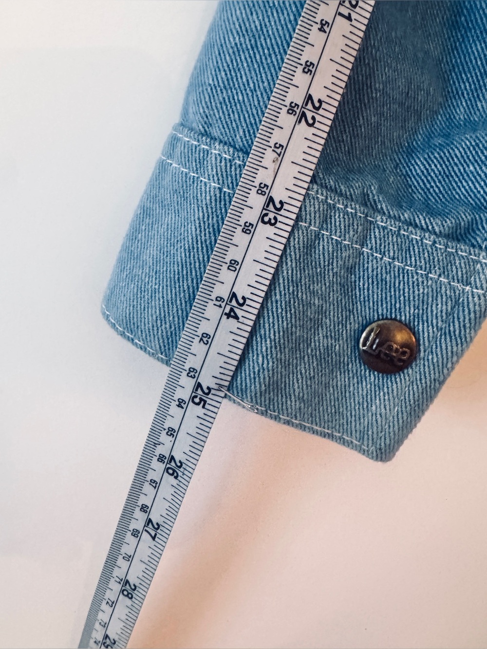 DEADSTOCK 1970 LEE Denim Jean Shirt-Jacket w/Dagger Collar "NOS" + ORIGINAL TAG - Picture 11 of 16